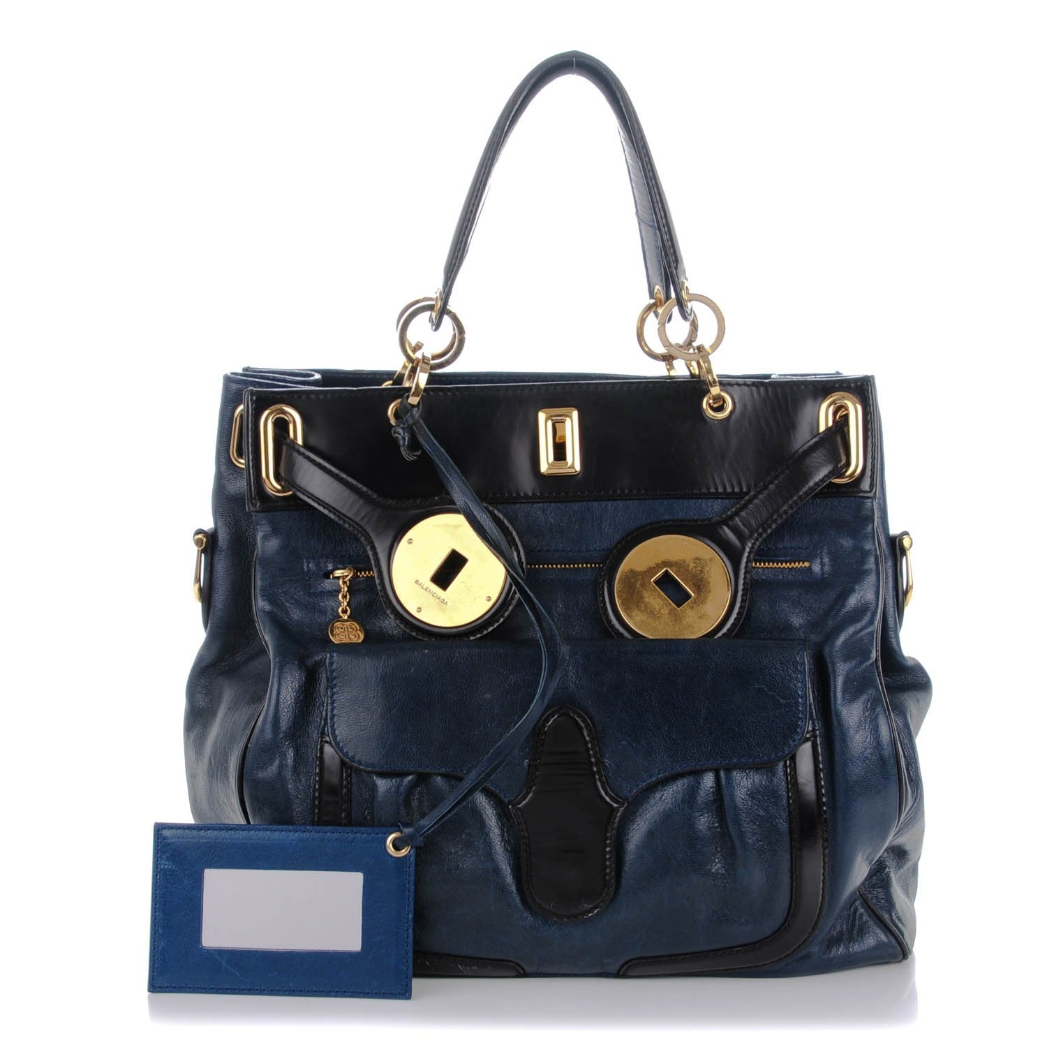 Balenciaga Chevre Lune Medium MM Tote Bleu 1 of 10