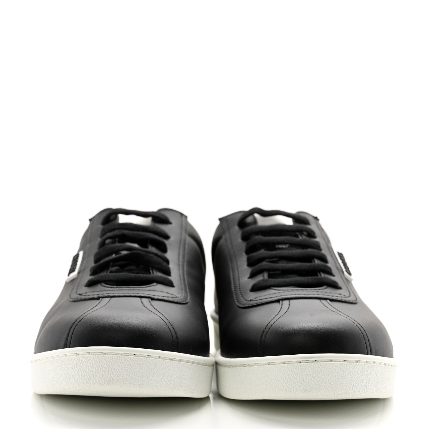 Chanel Calfskin CC Mens Sneakers 44 Black 2 of 10