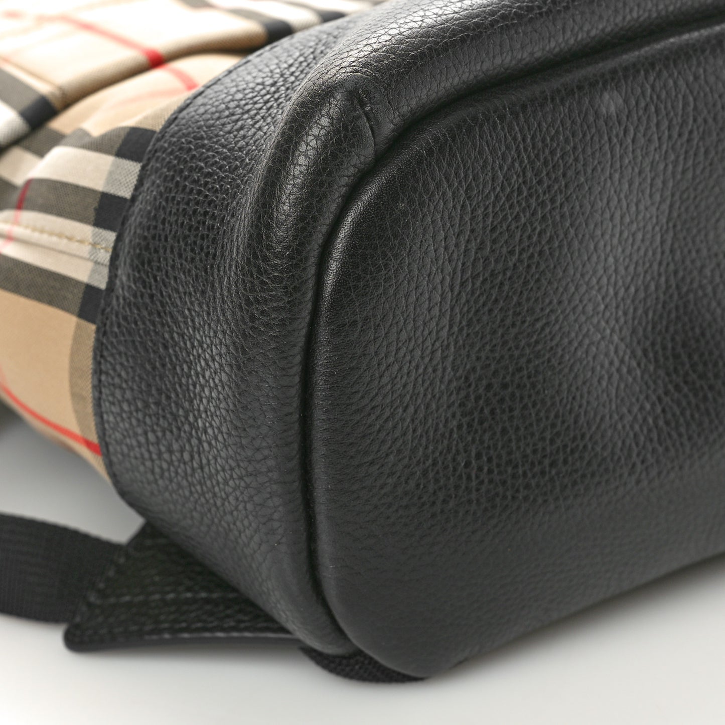 House Check Canvas Calfskin Small Nico Backpack Archive Beige