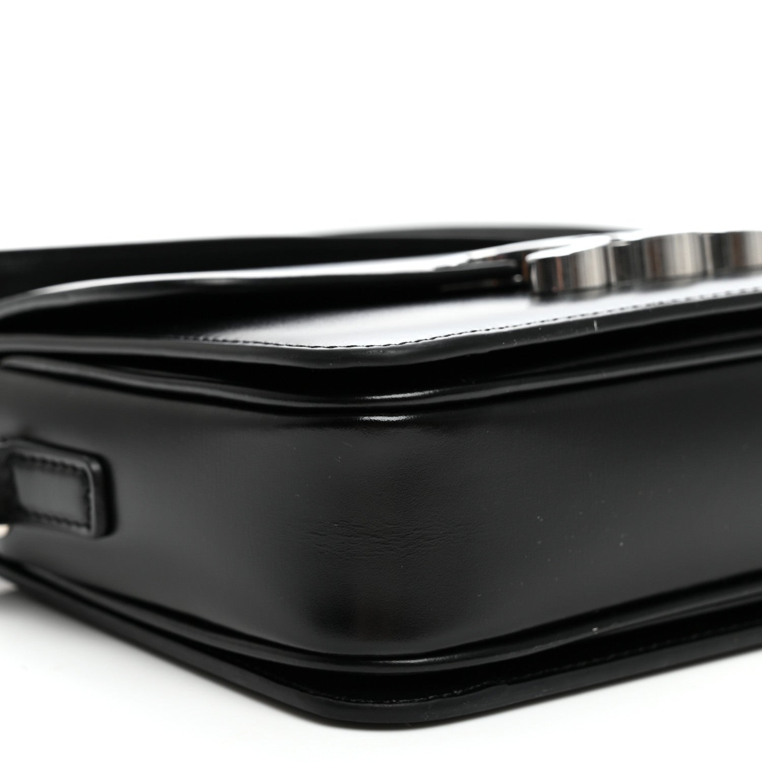 Celine Shiny Calfskin Teen Triomphe Black 9 of 11