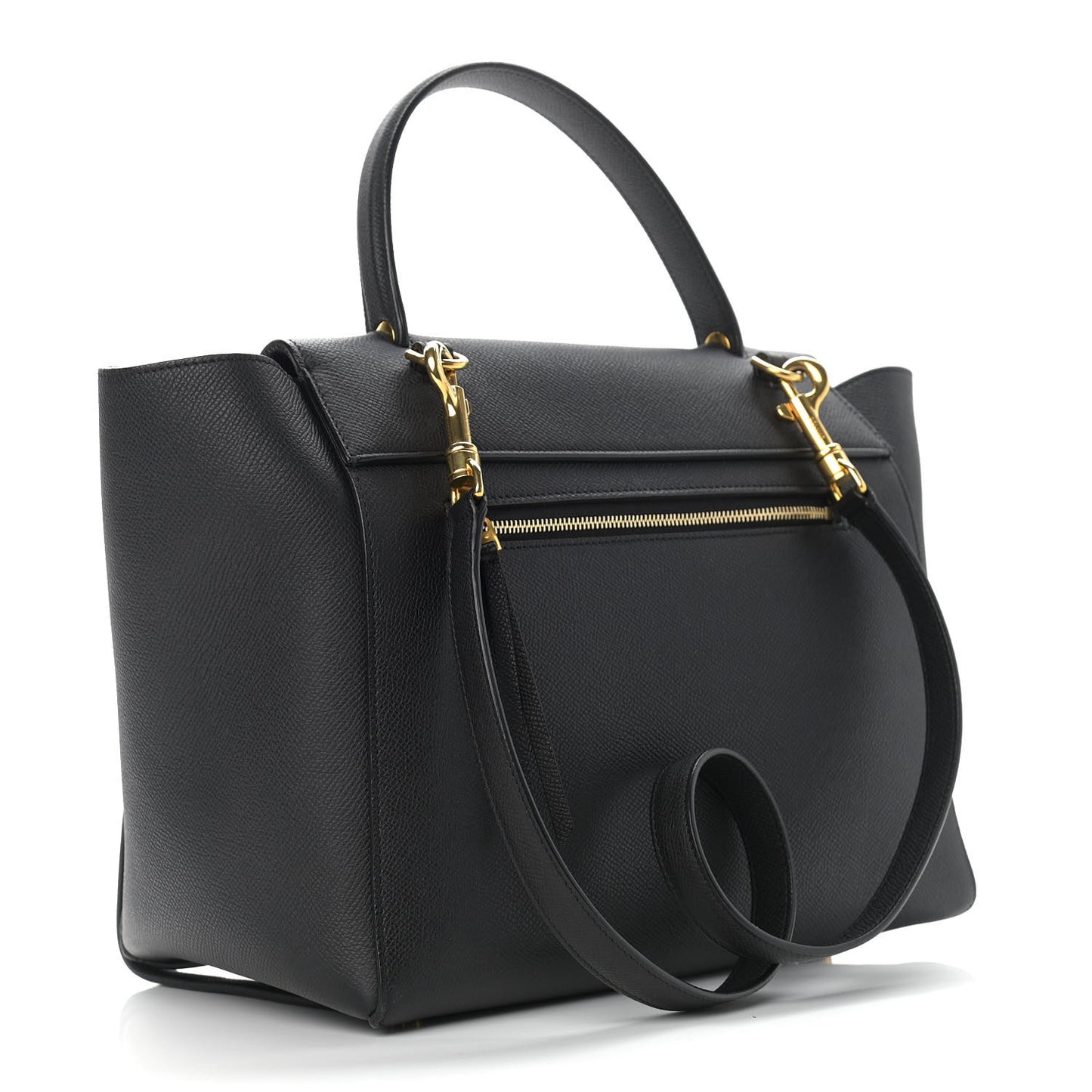 Grained Calfskin Mini Belt Bag Black