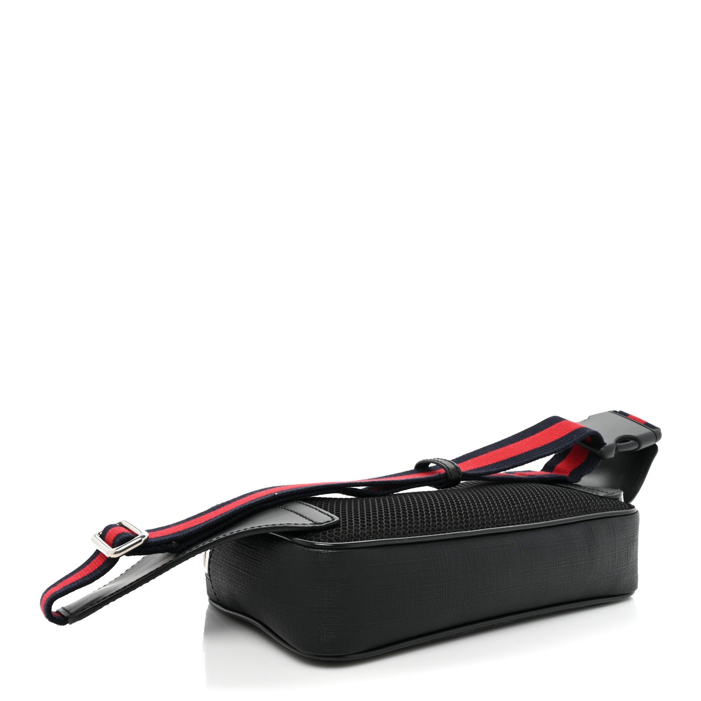 Soft GG Supreme Monogram Web Belt Bag Black Grey