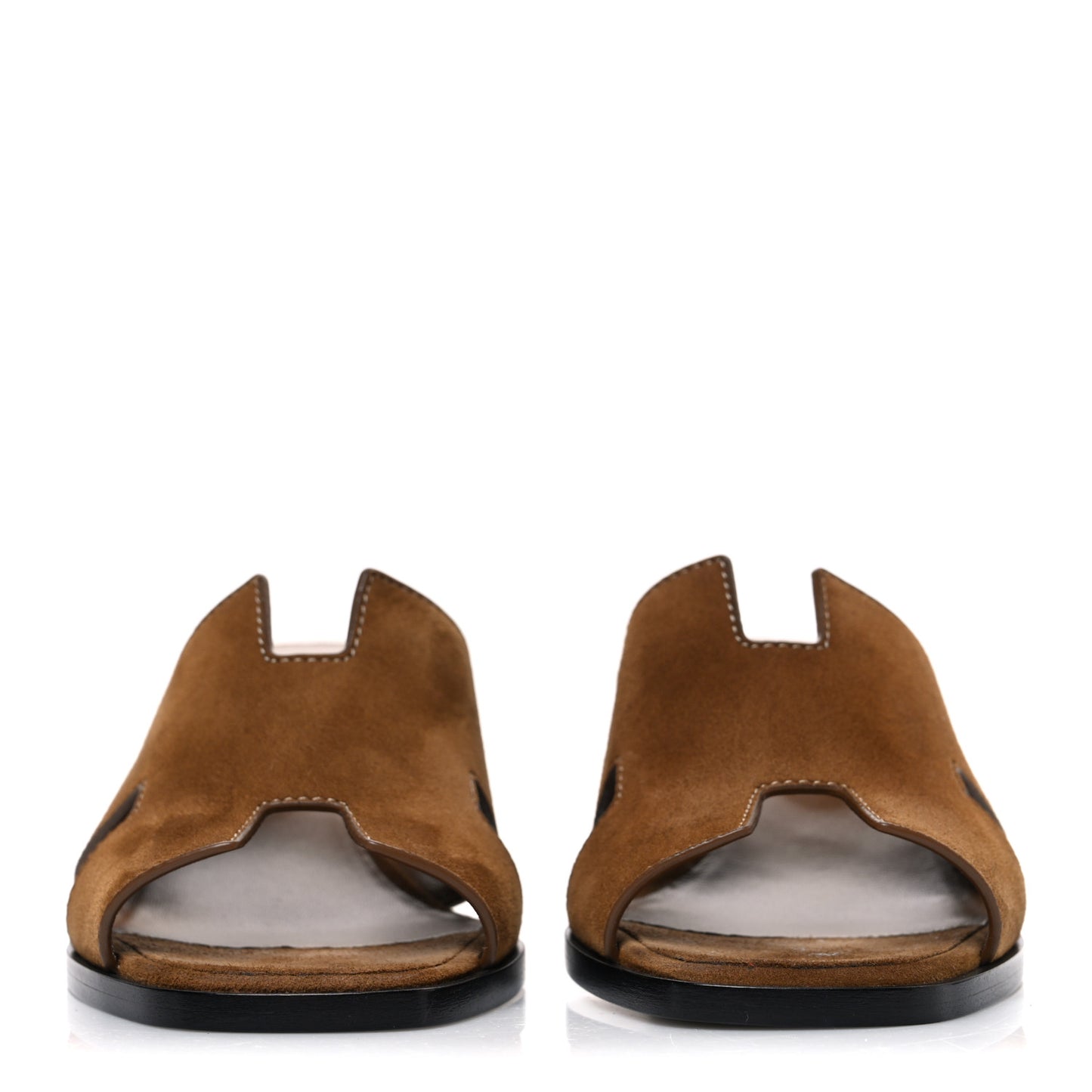 Velvet Goatskin Helia 60 Sandals 37.5 Brun Fume