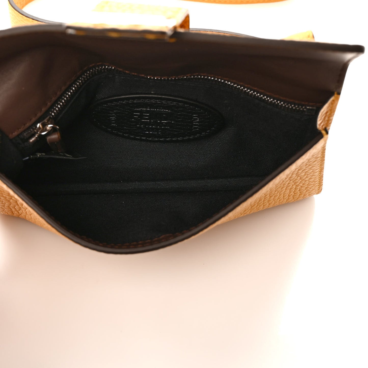 Cuoio Romano Selleria Baguette Belt Pouch Giallo Fendi