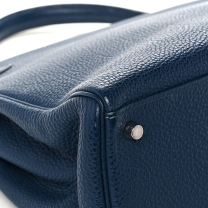 Hermes Togo Kelly Retourne 35 Bleu de Galice 36 of 37