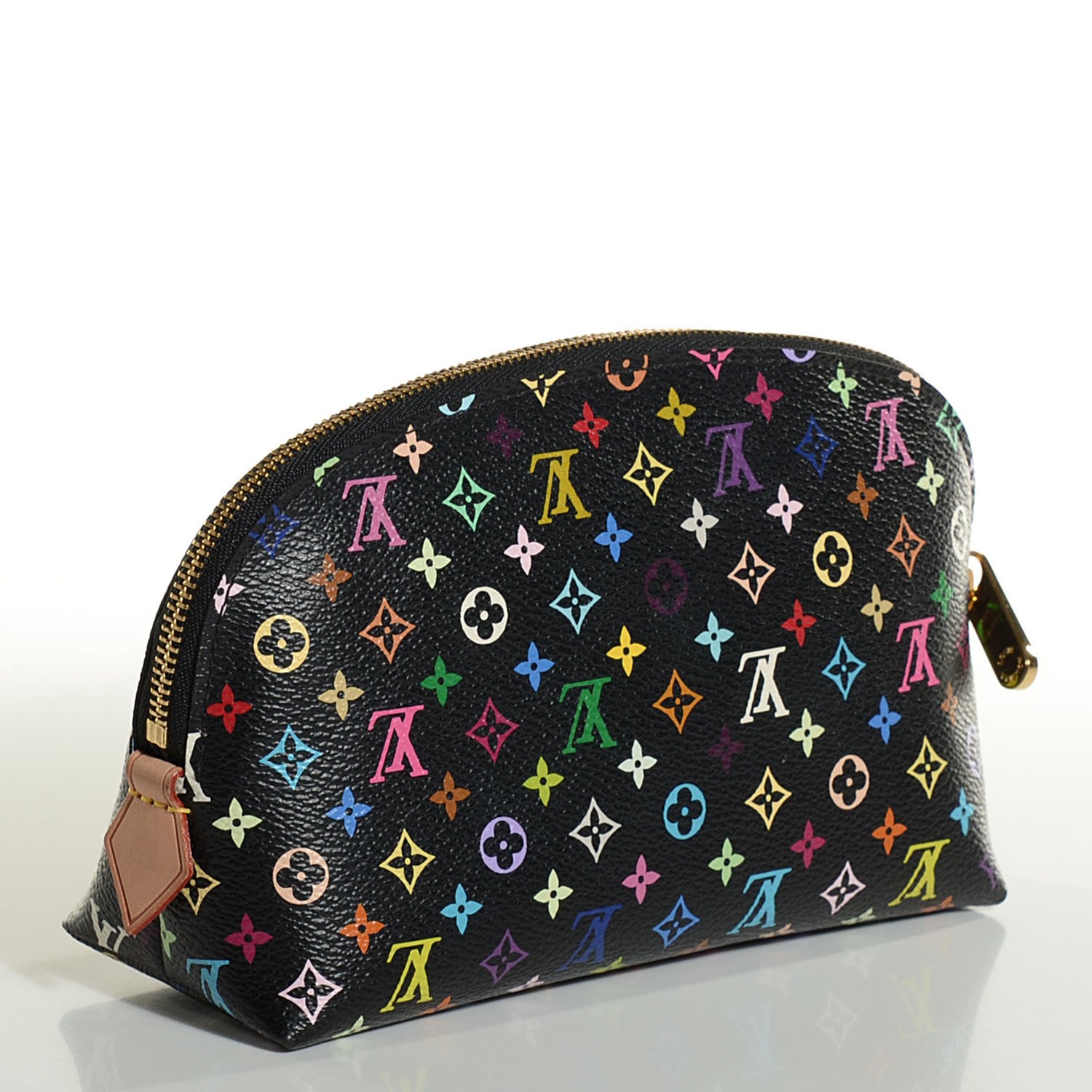 Louis Vuitton Monogram Multicolor Cosmetic Pouch Black Grenade 3 of 7