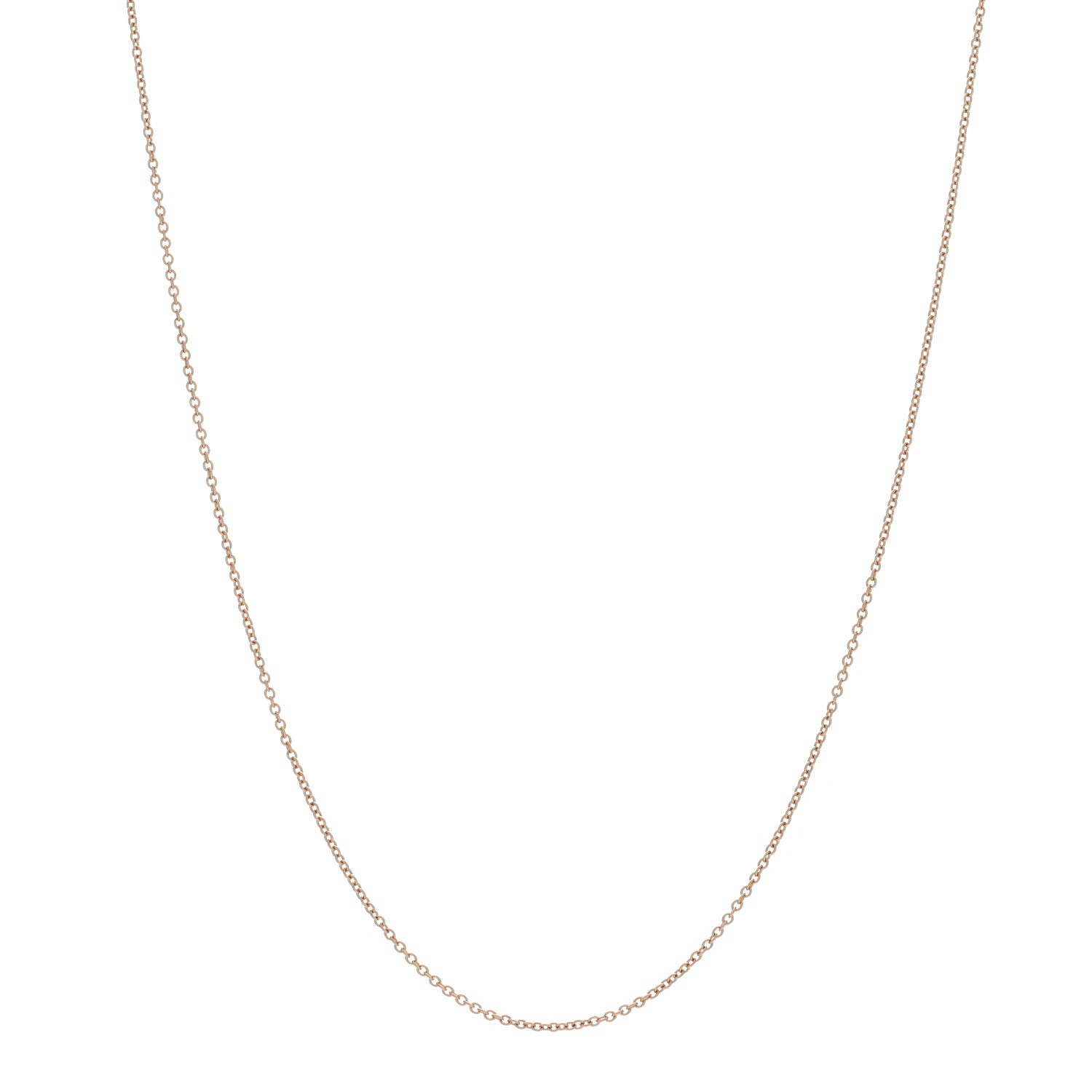 Tiffany 18K Rose Gold Chain Necklace 16" 1 of 5