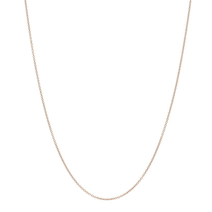Tiffany 18K Rose Gold Chain Necklace 16" 1 of 5