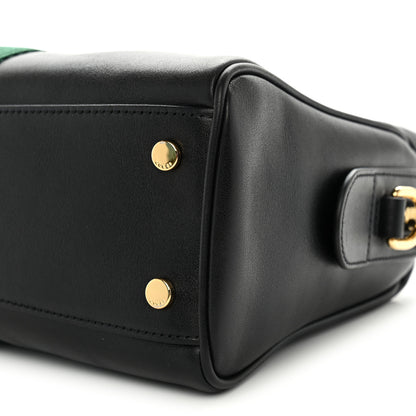 Gucci Calfskin Web Medium Borsetto Boston Black 9 of 10