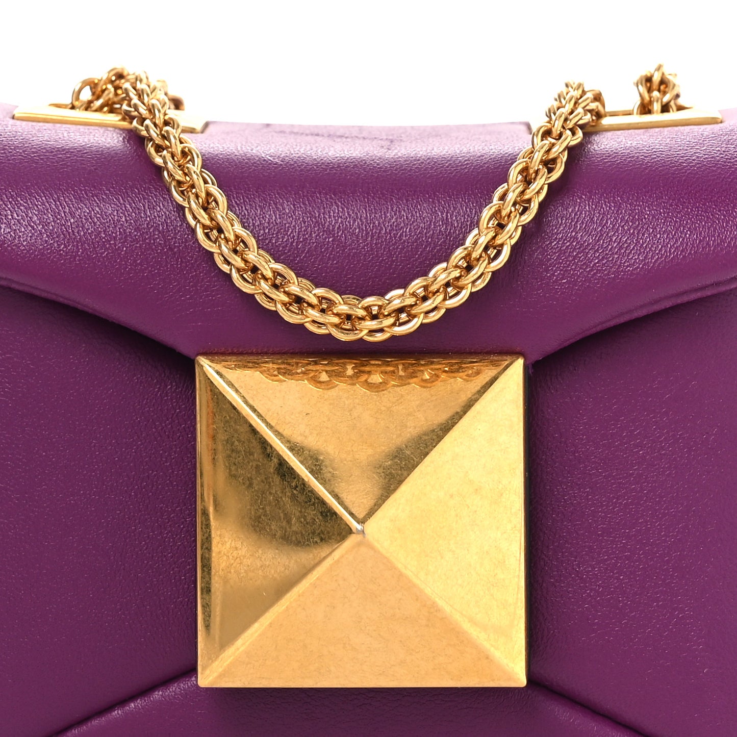 Nappa Micro One Stud Chain Bag Prune