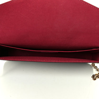Louis Vuitton Monogram Pochette Felicie Chain Wallet Fuchsia 4 of 7