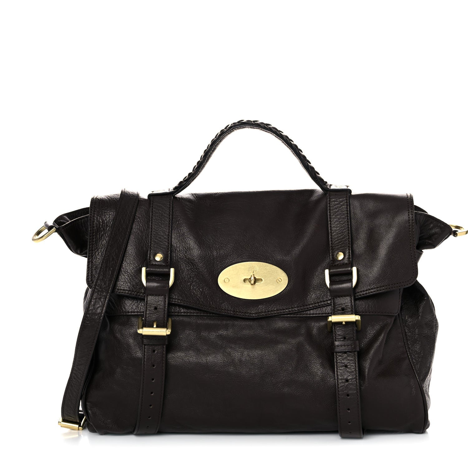 Mulberry Soft Buffalo Oversized Alexa Chocolate 1 of 15