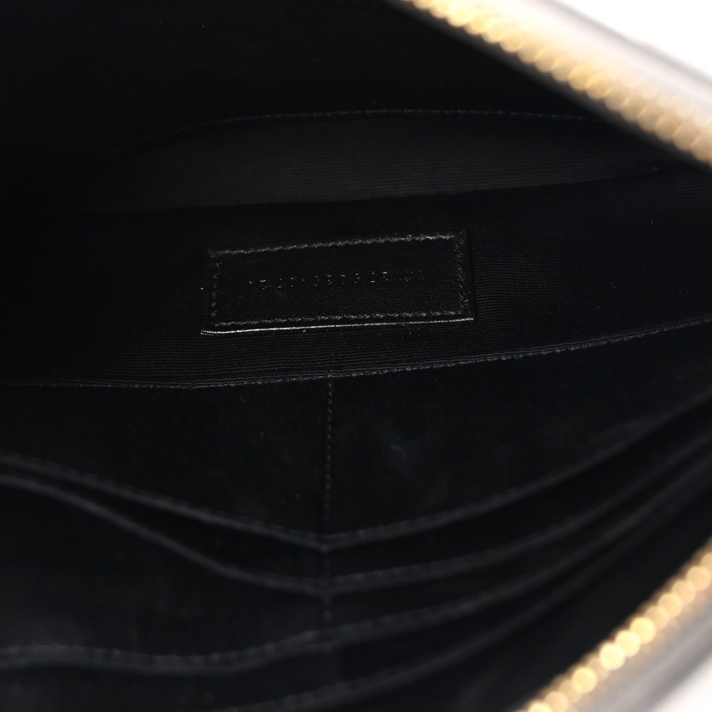 Calfskin Matelasse Chevron Monogram A5 Wristlet Dark Smog