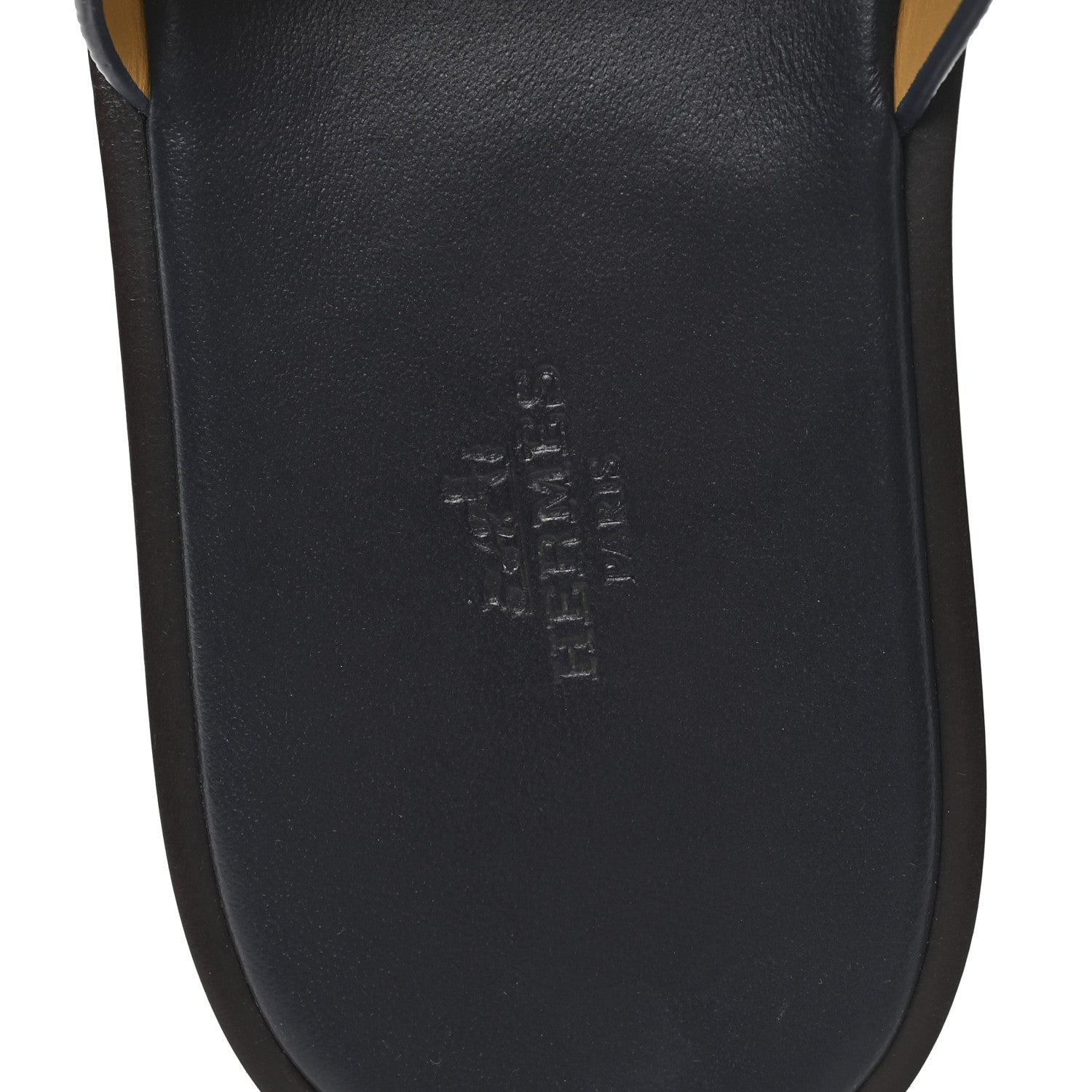 Hermes Epsom Mens Izmir Sandals 42 Marine 8 of 10