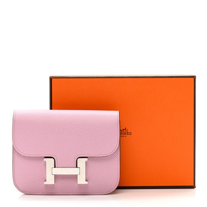 Hermes Epsom Constance Slim Wallet Mauve Sylvestre 7 of 7