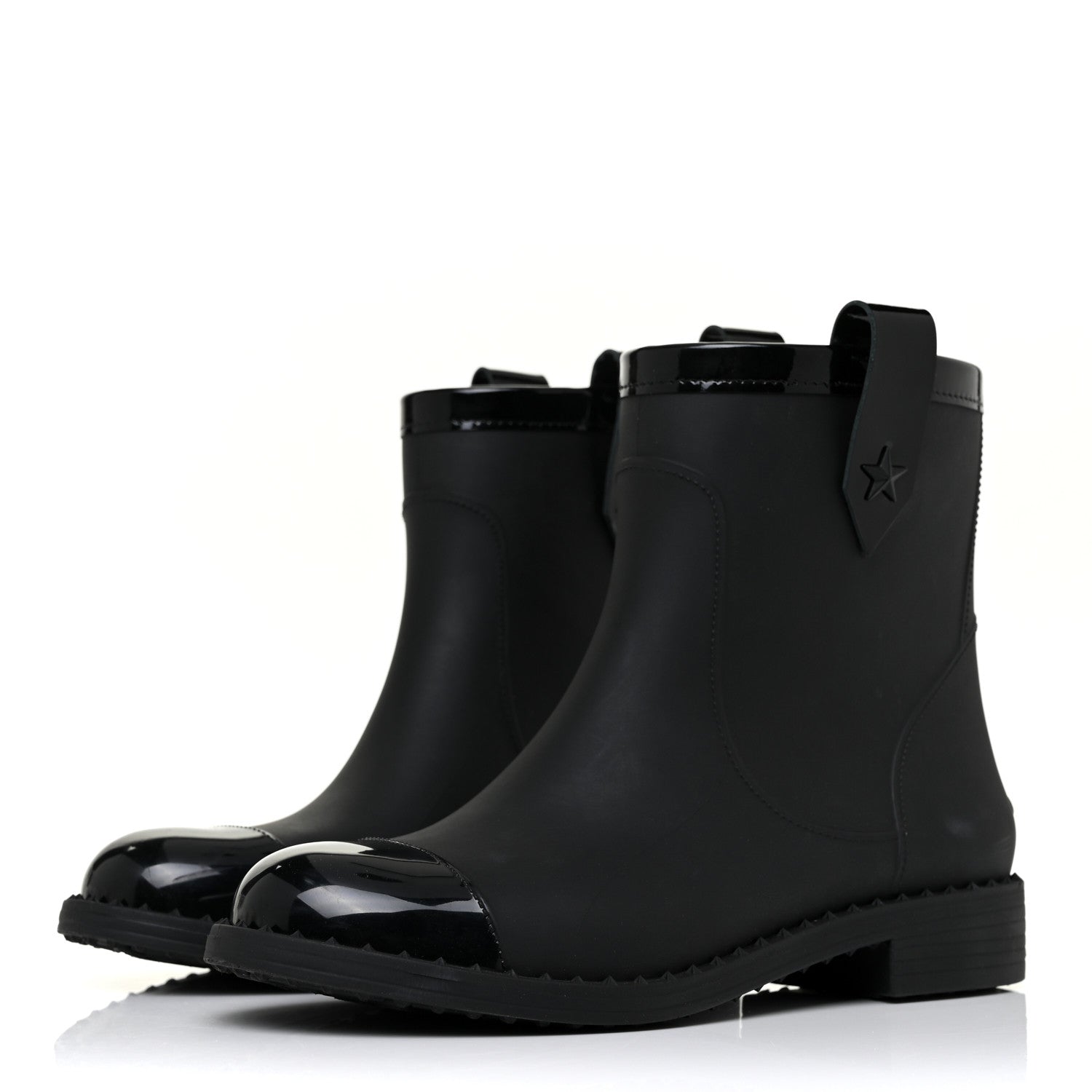 Jimmy Choo Rain Ankle Boots 39 Black 1 of 17