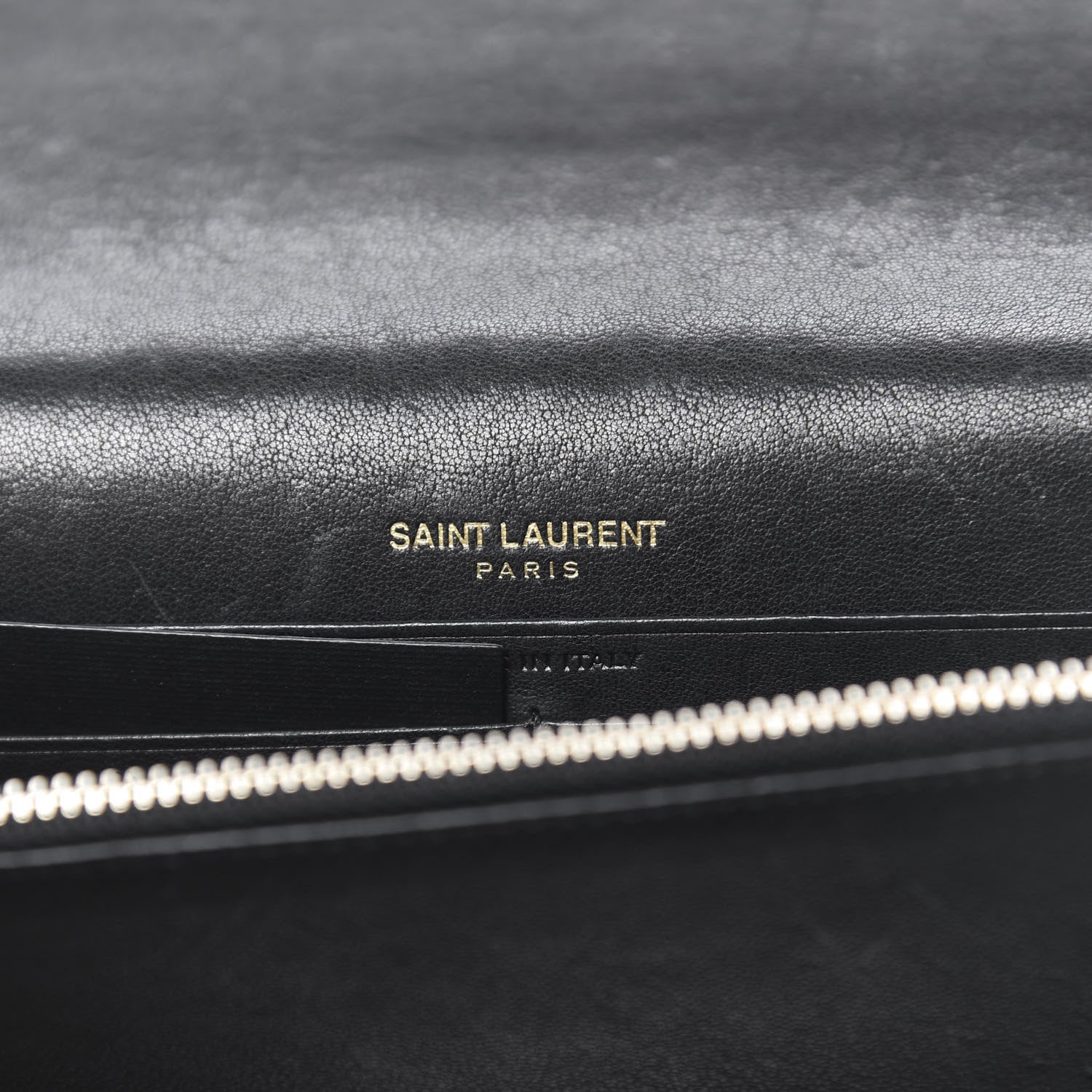 Saint Laurent Smooth Calfskin Classic Monogram Kate Heart Tassel Heart Chain Wallet Black 6 of 20