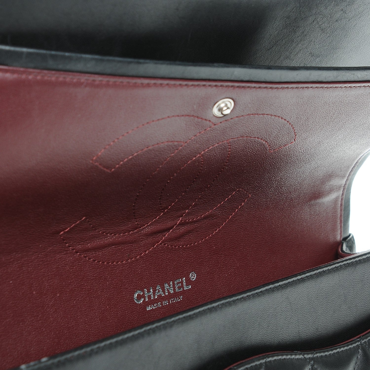 Chanel Lambskin Quilted Jumbo Double Flap Black 7 of 11