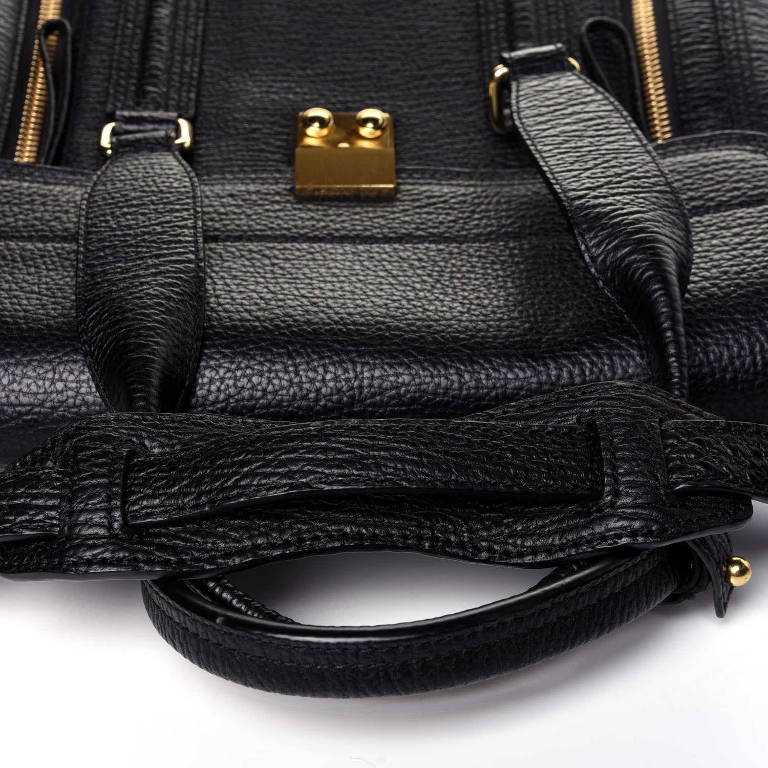 3.1 Phillip Lim Textured Calfskin Medium Pashli Satchel Black 11 of 13
