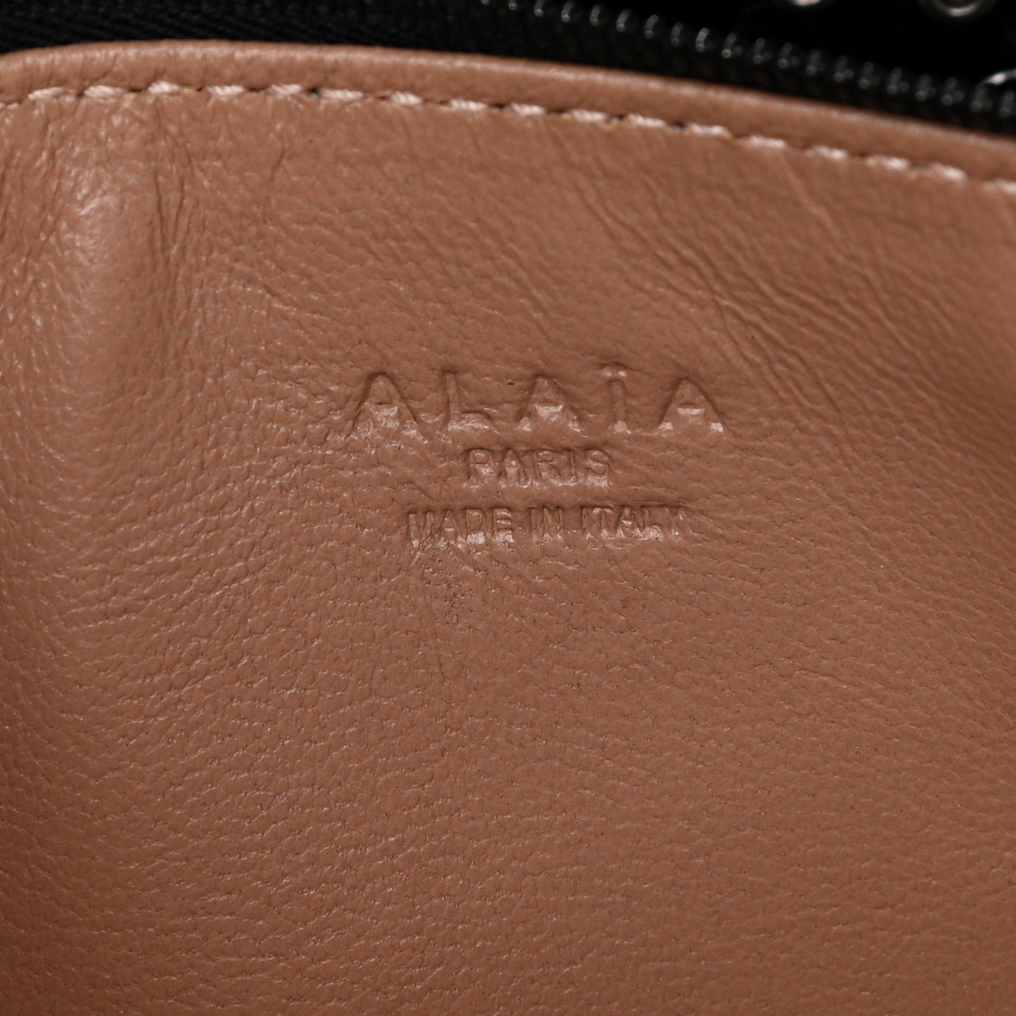 Calfskin Grommet Studded Large Mina Tote Black