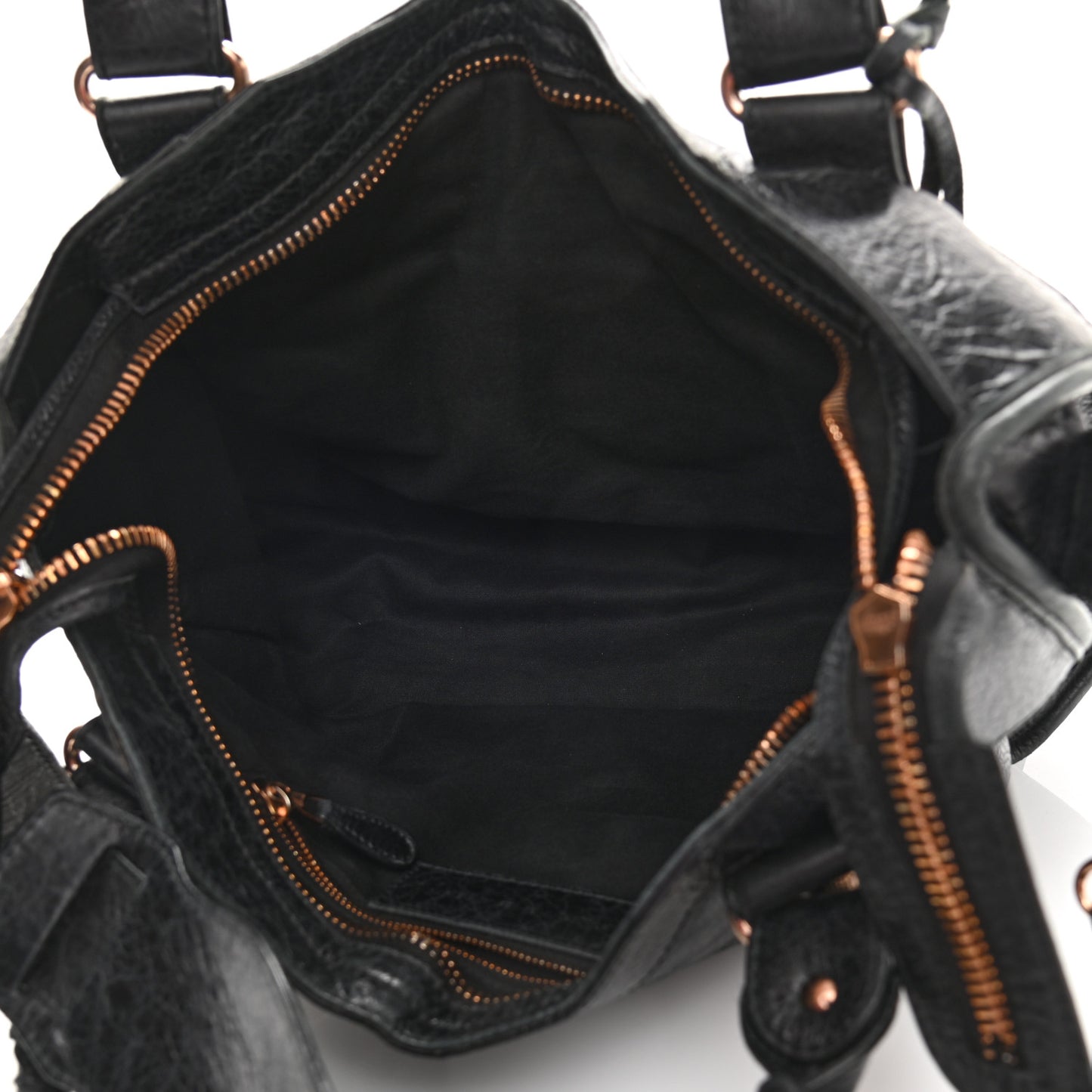 Agneau Giant 21 Rose Gold Hardware City Black
