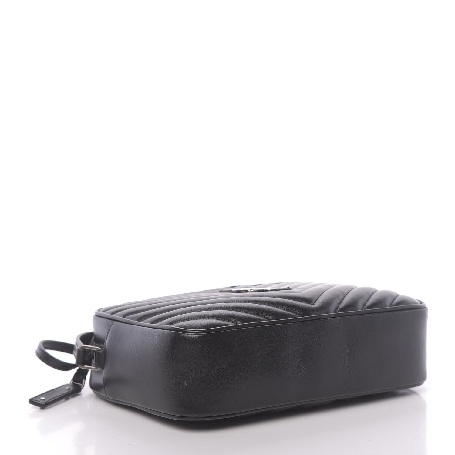 Saint Laurent Calfskin Matelasse Monogram Lou Camera Bag Black 4 of 10