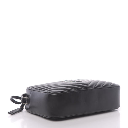 Saint Laurent Calfskin Matelasse Monogram Lou Camera Bag Black 4 of 10
