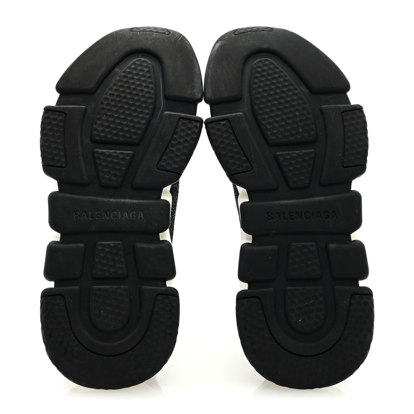 Laminated Knit Bi-Color Sole Womens Speed Sneakers 35 Black White