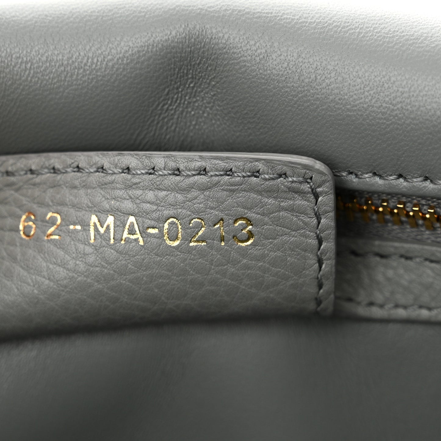 Calfskin Cannage Medium Caro Bag Ethereal Grey