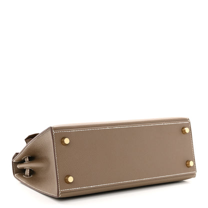 Hermes Epsom Kelly Sellier 25 Etoupe 4 of 11