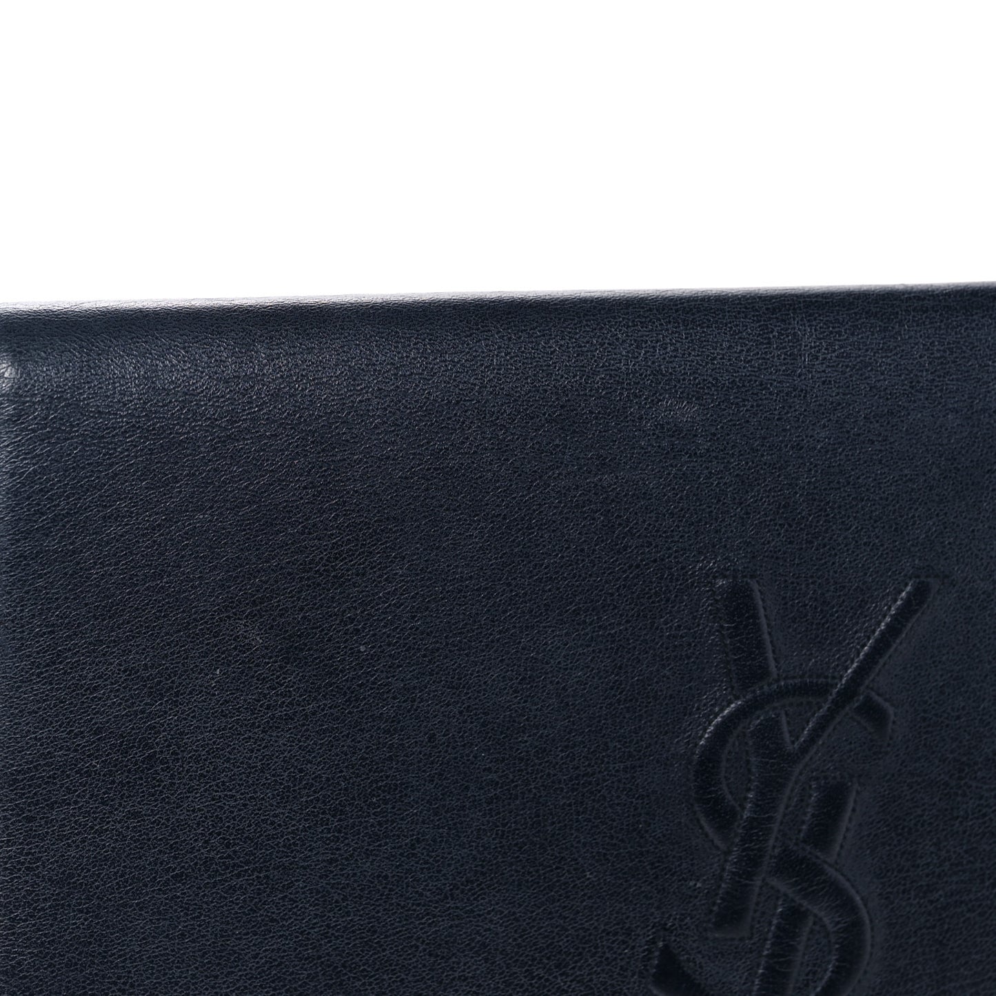 Calfskin Monogram Large Belle De Jour Clutch Navy