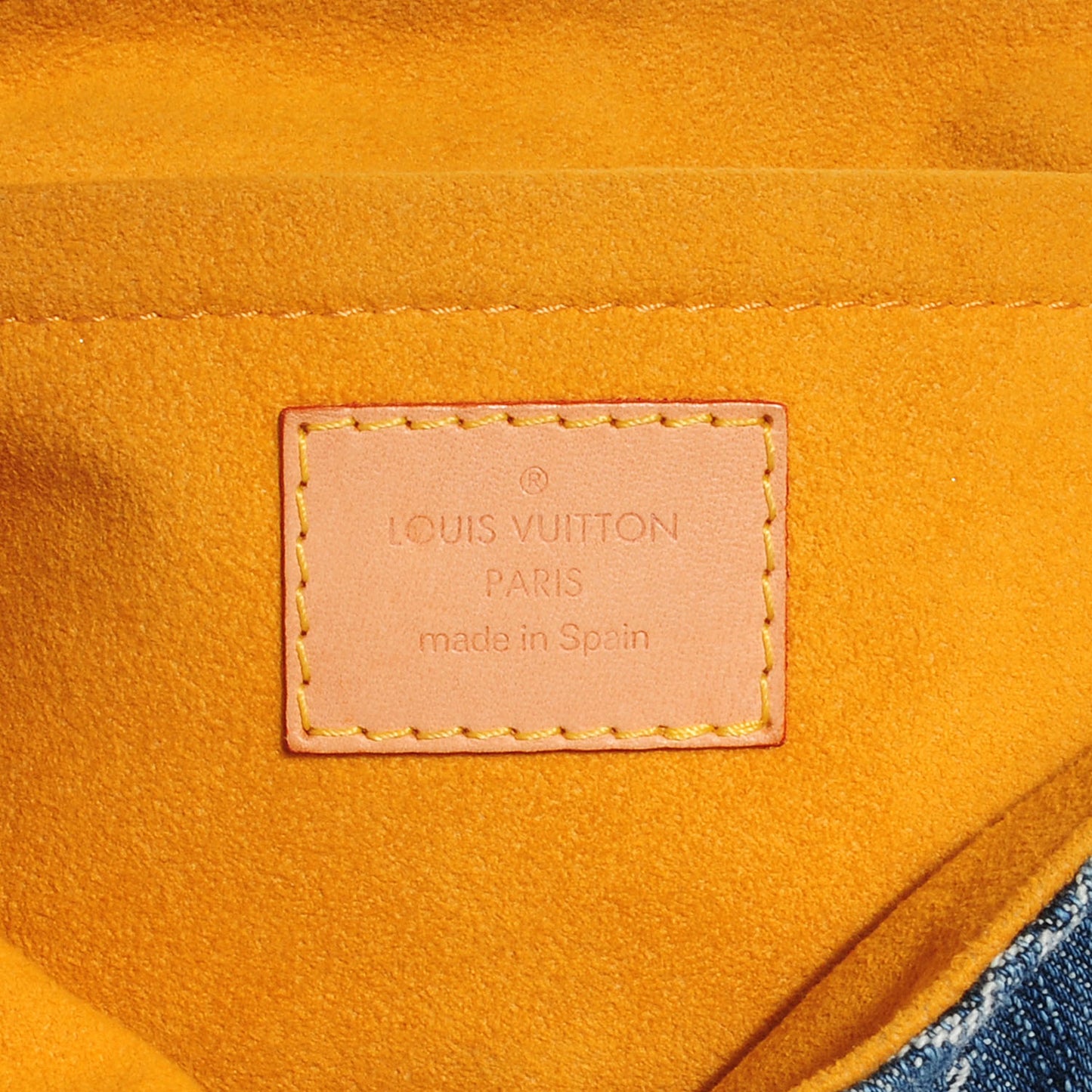 Monogram Denim Mini Pleaty Blue