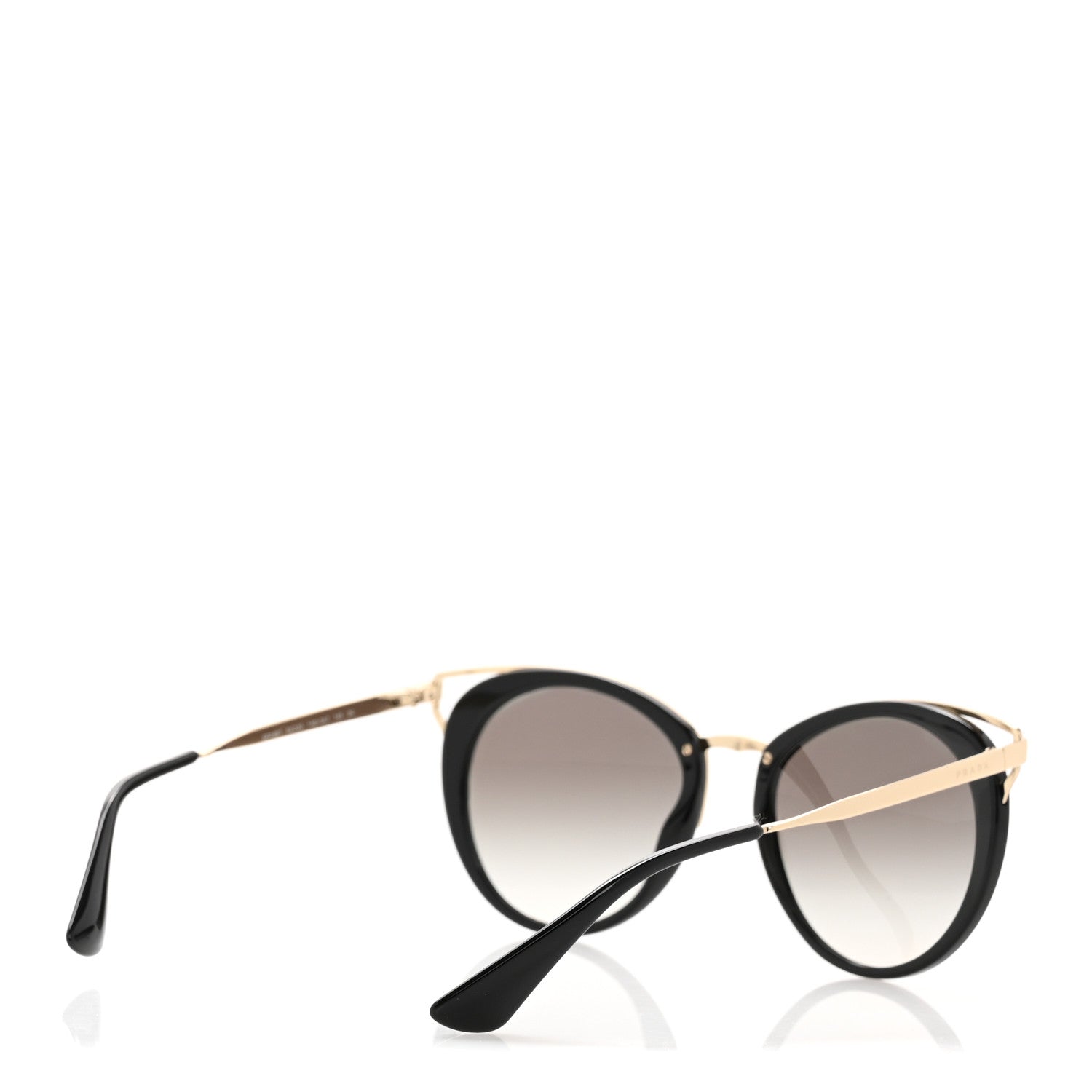 Prada Horn Metal Cinema Sunglasses SPR66T Black 4 of 9