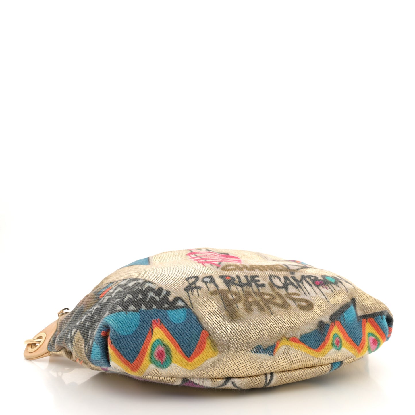 Graffiti Printed Canvas Street Spirit Waist Belt Bag Multicolor