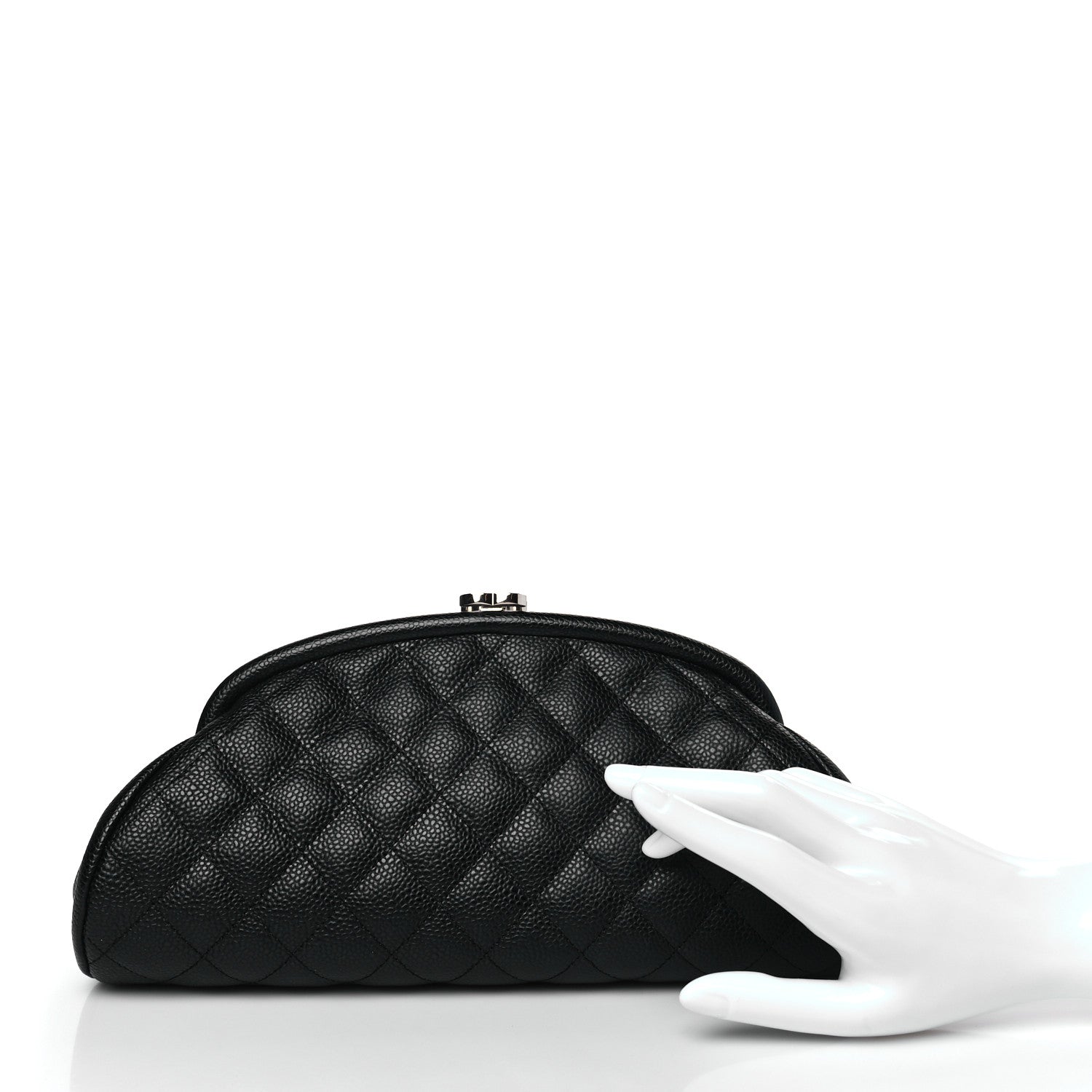 Chanel Caviar Quilted Timeless Clutch Black 2 of 10