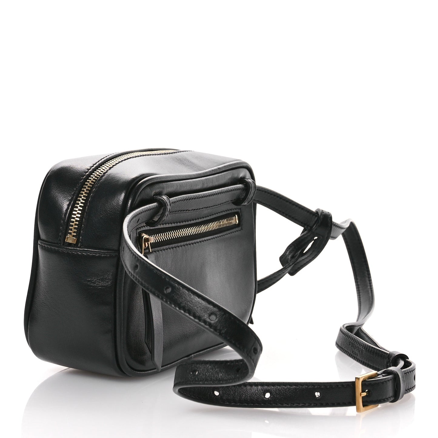 Calfskin Matelasse Monogram Lou Belt Bag Black