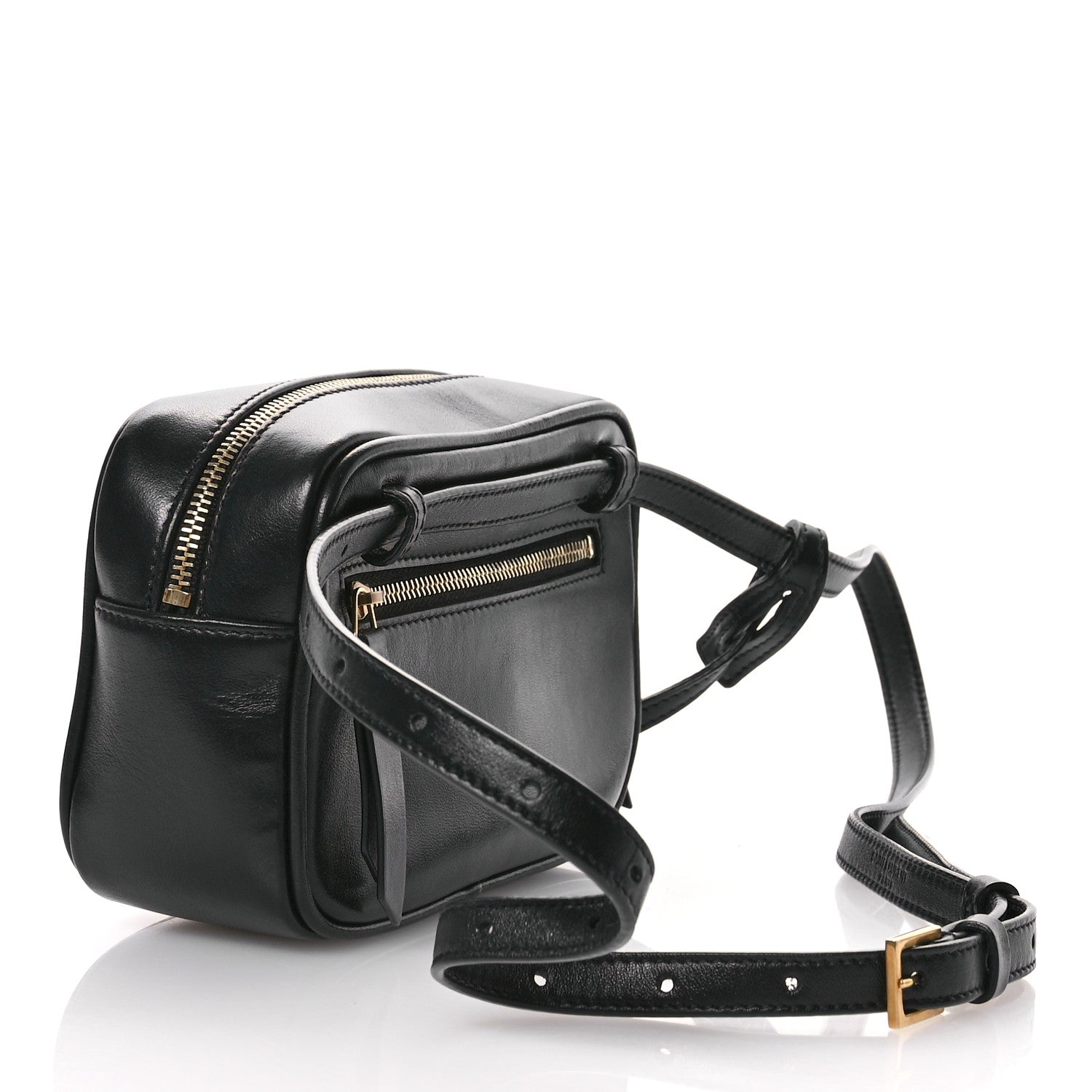Saint Laurent Calfskin Matelasse Monogram Lou Belt Bag Black 3 of 10