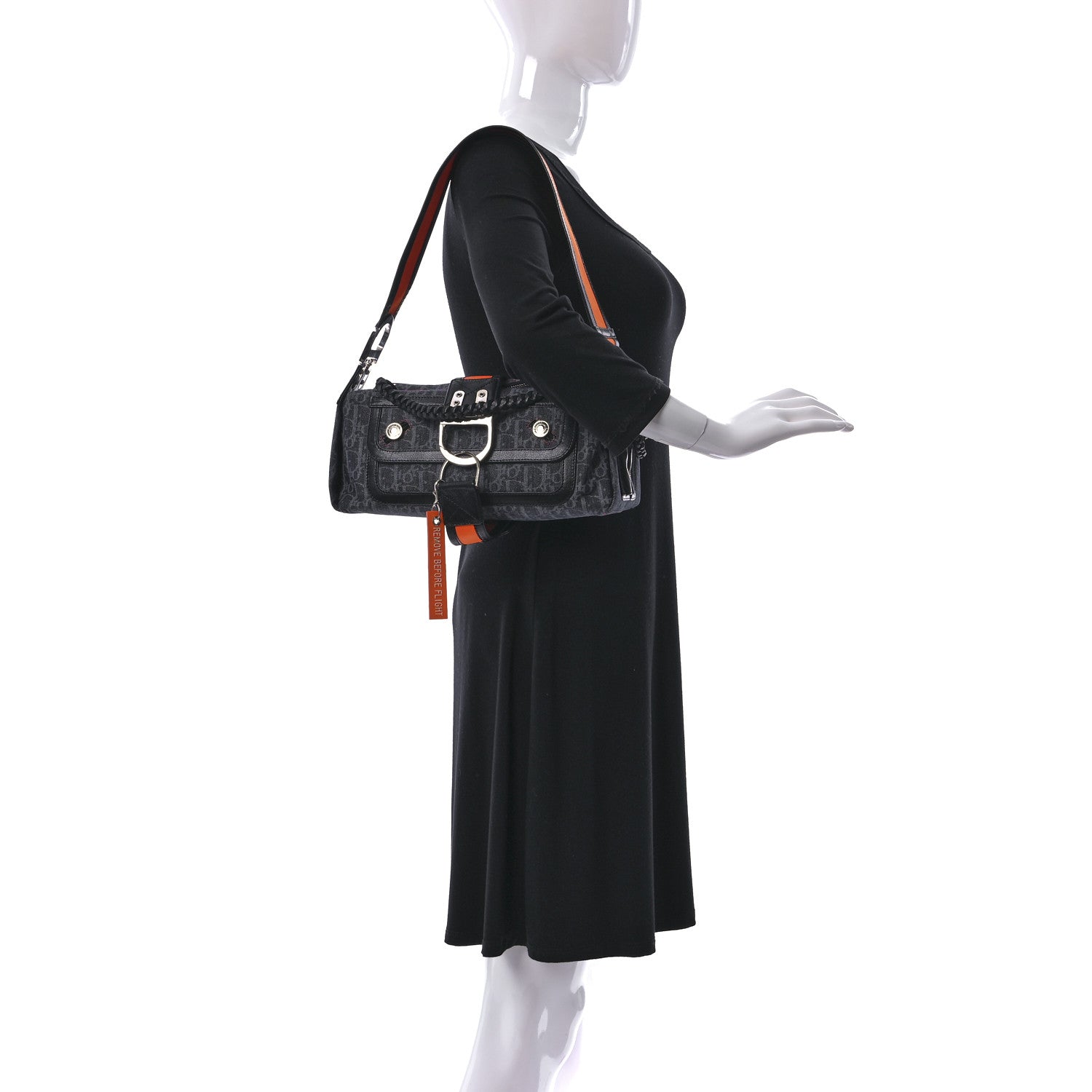 Christian Dior Monogram Flight East West Tote Blue 2 of 10