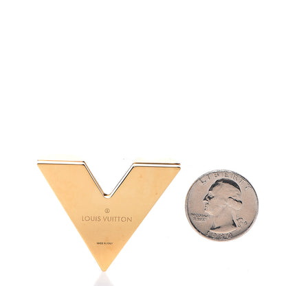 Louis Vuitton Essential V Brooch Gold 2 of 3