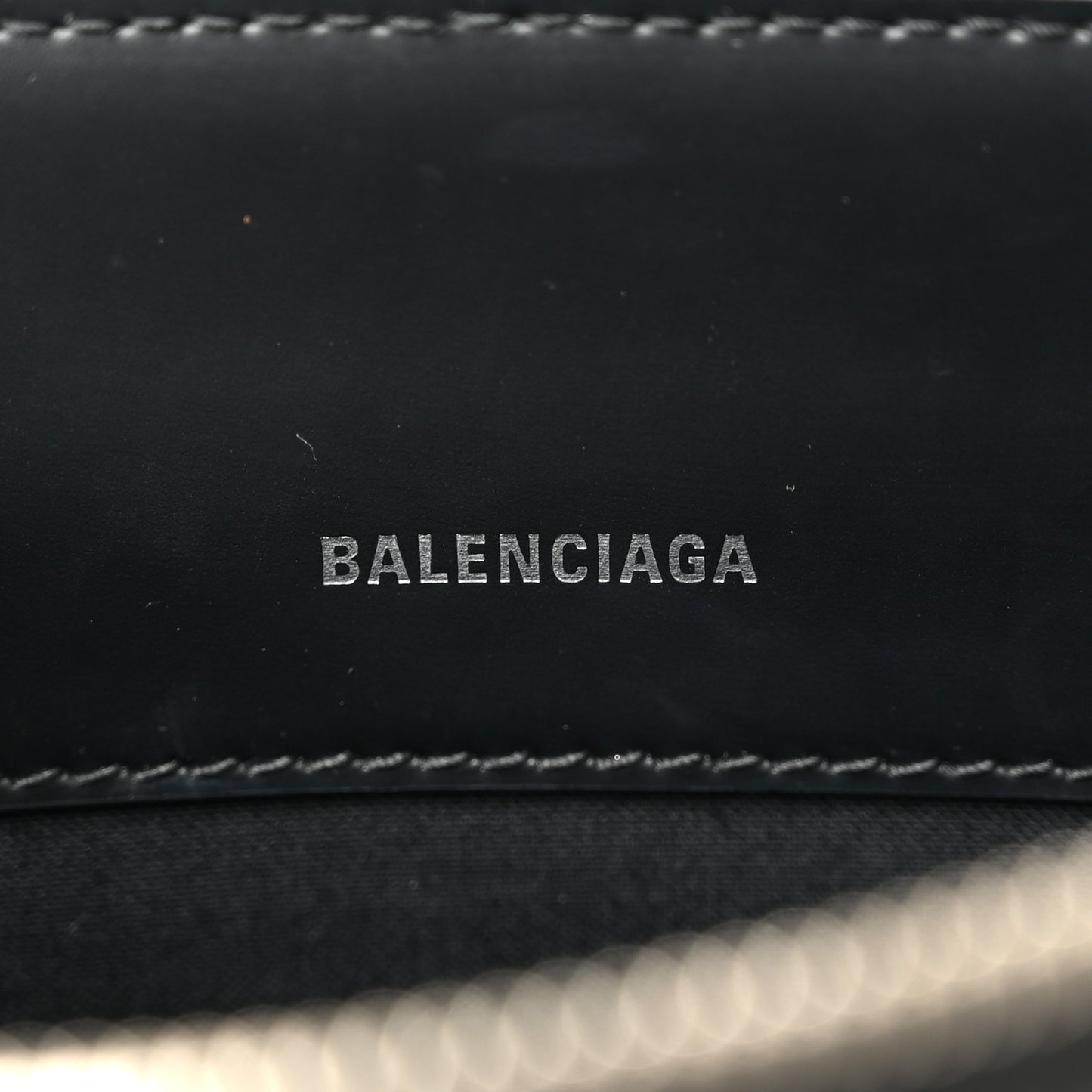 Cotton Canvas Pochette Crossbody Bag Black