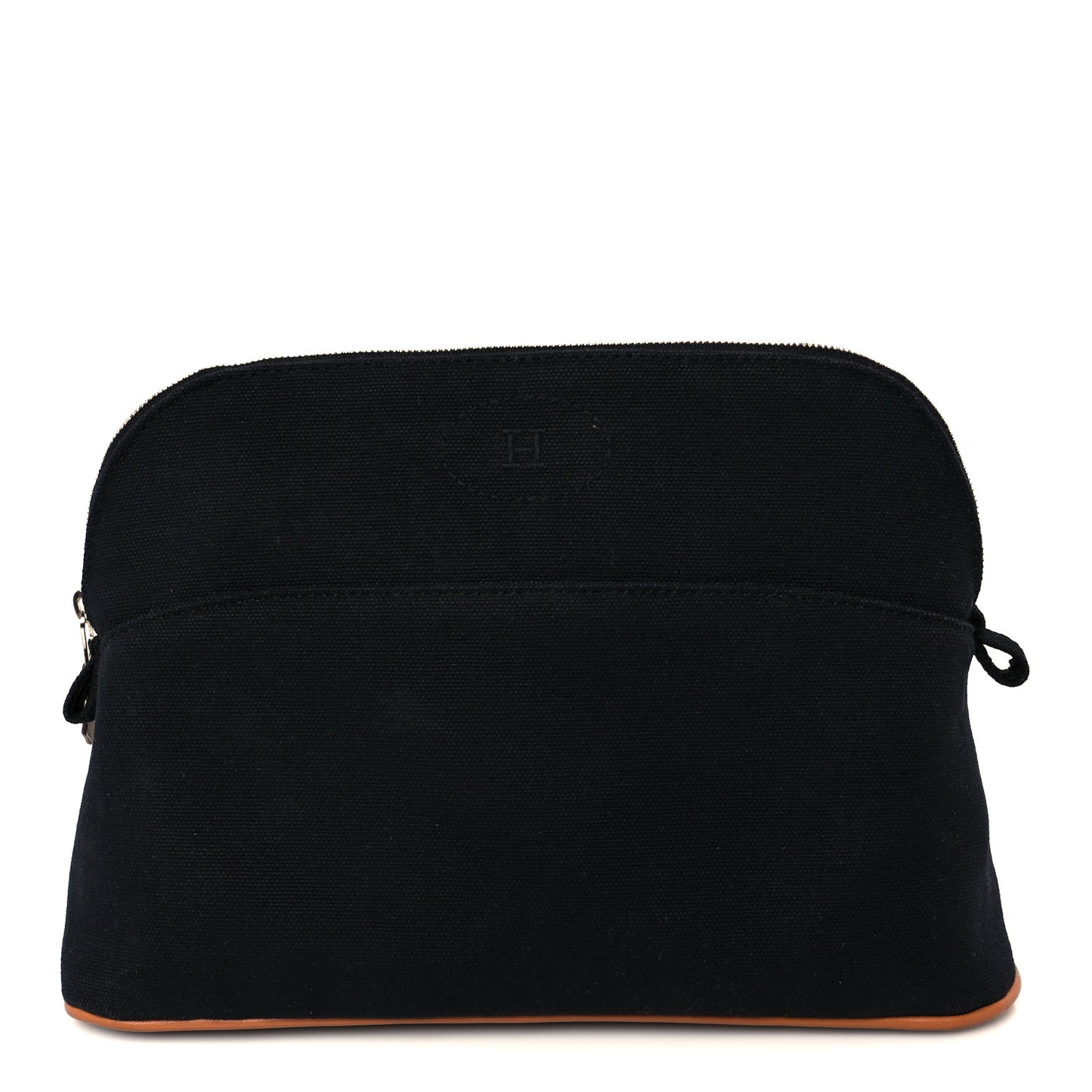 Cotton Canvas Bolide Travel Cosmetic Pouch MM Black