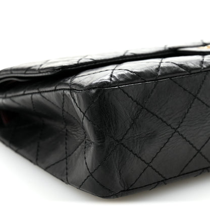 Chanel Aged Calfskin Quilted 50th Anniversary 2.55 Reissue 226 Flap Black 9 of 12