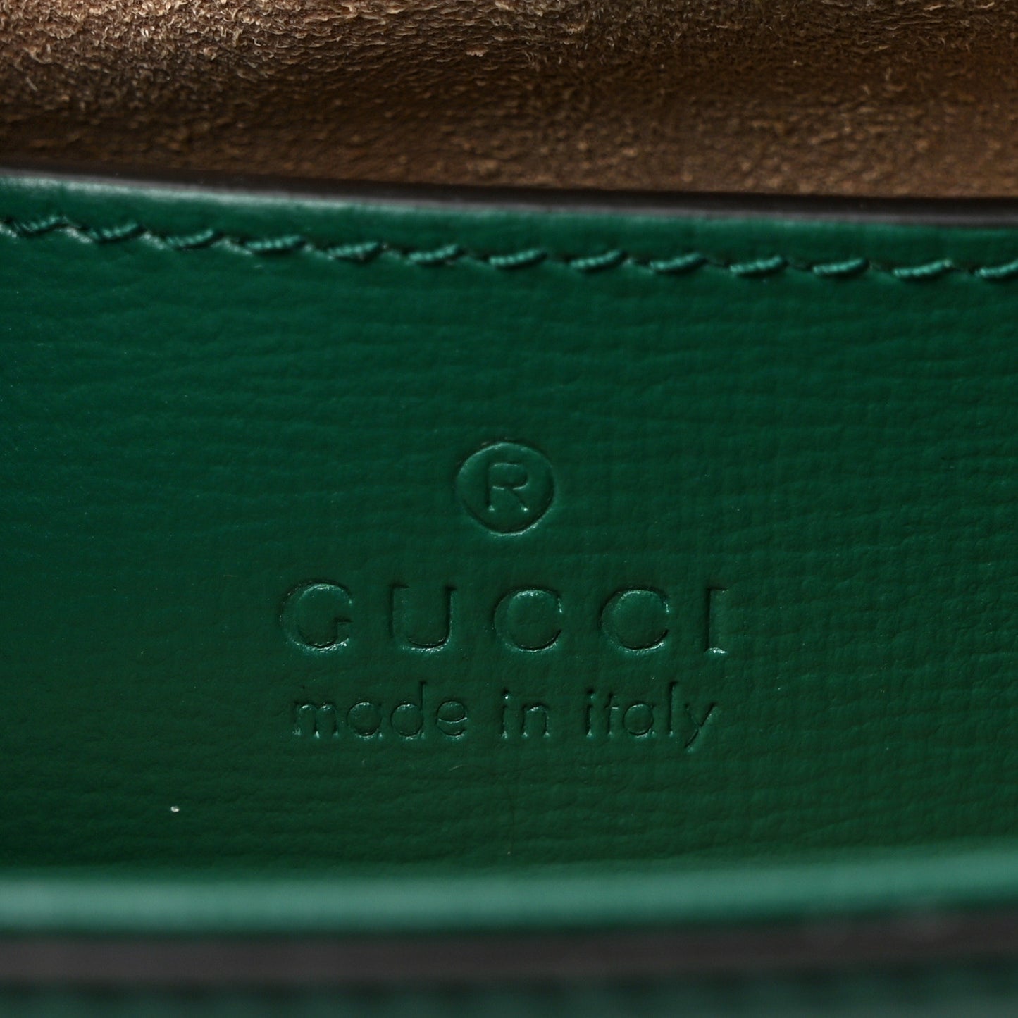 Azalea Calfskin Web Monochrome Horsebit 1955 Shoulder Bag Emerald