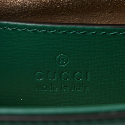 Gucci Azalea Calfskin Web Monochrome Horsebit 1955 Shoulder Bag Emerald 7 of 12