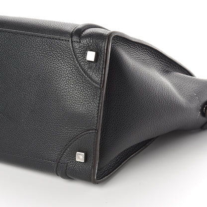 Celine Drummed Calfskin Mini Luggage Black 8 of 9