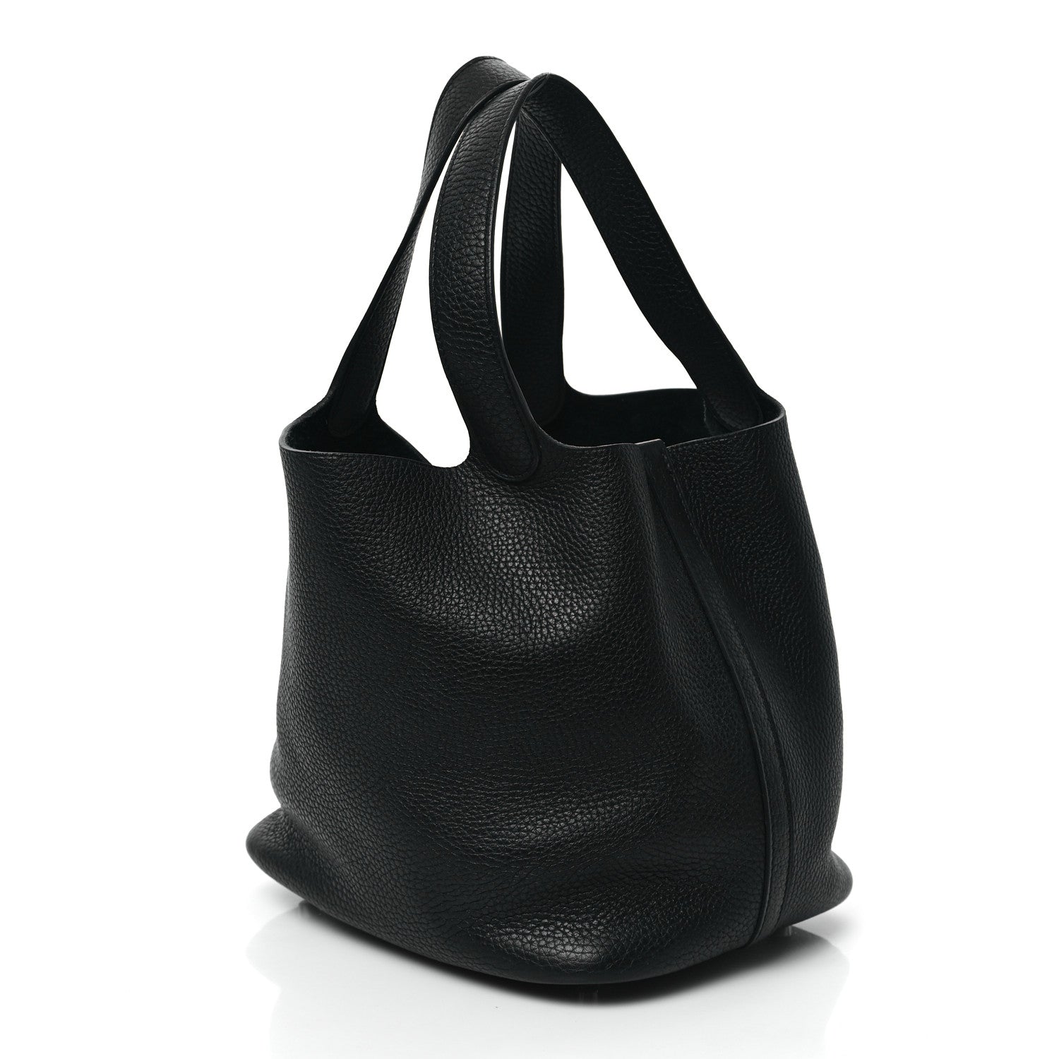 Hermes Taurillon Clemence Picotin Lock 22 MM Black 3 of 10