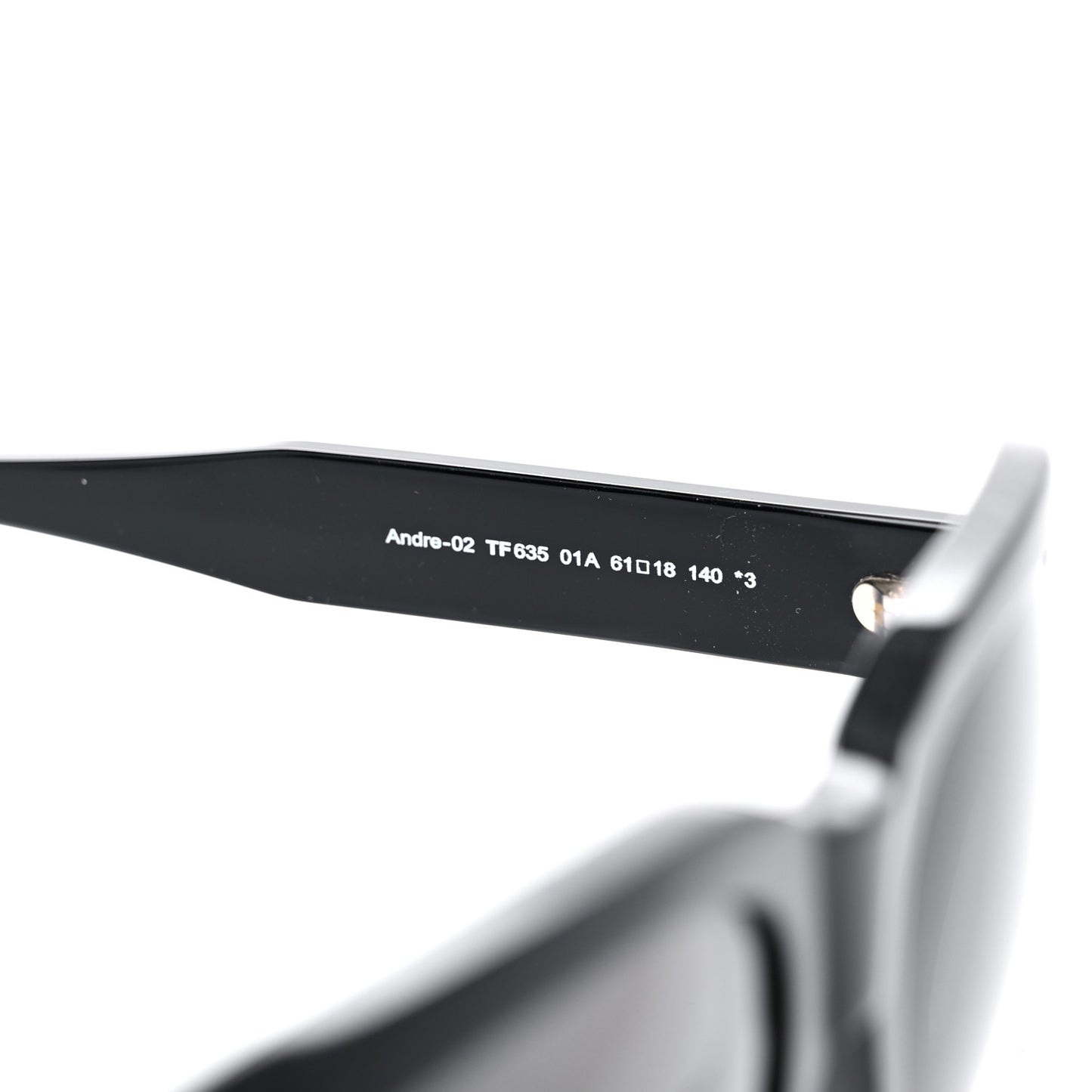 Acetate Andre Sunglasses TF635 Black