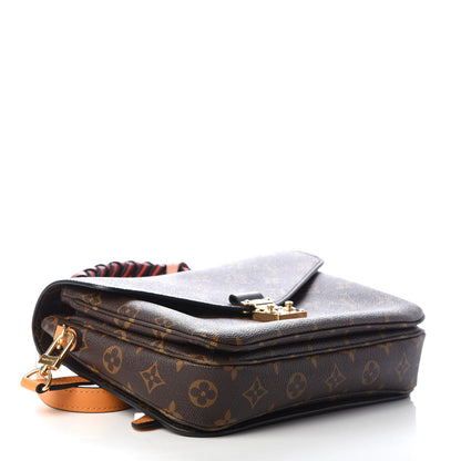 Louis Vuitton Monogram Braided Pochette Metis Coquelicot 4 of 9