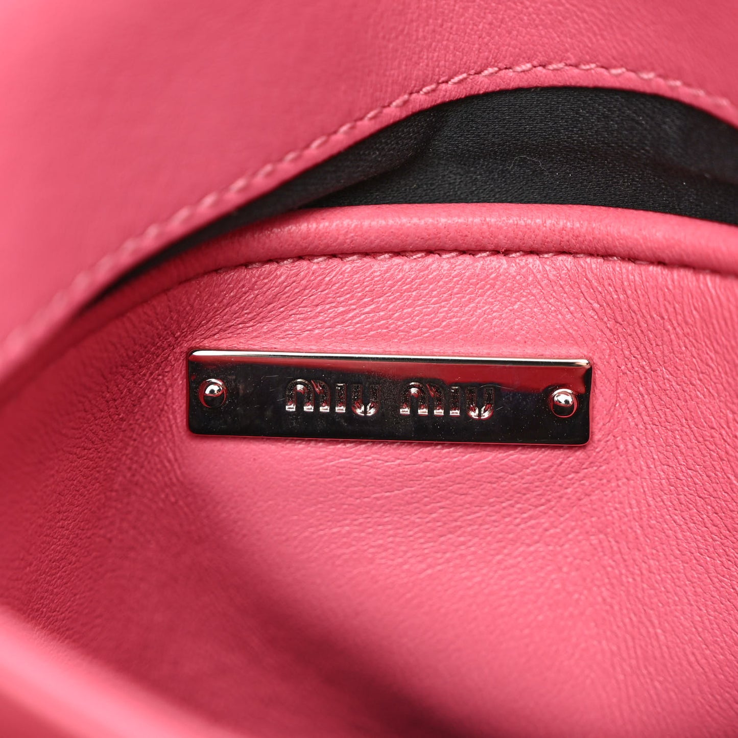 Nappa Matelasse Crystal Chain Crossbody Geranio