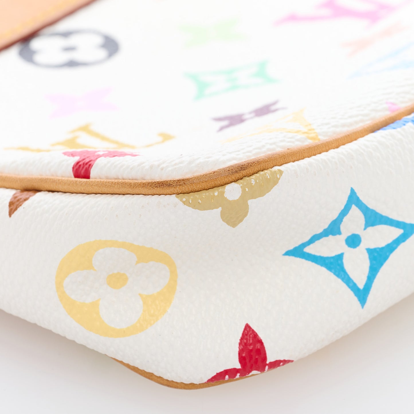 Monogram Multicolor Pochette Accessories White